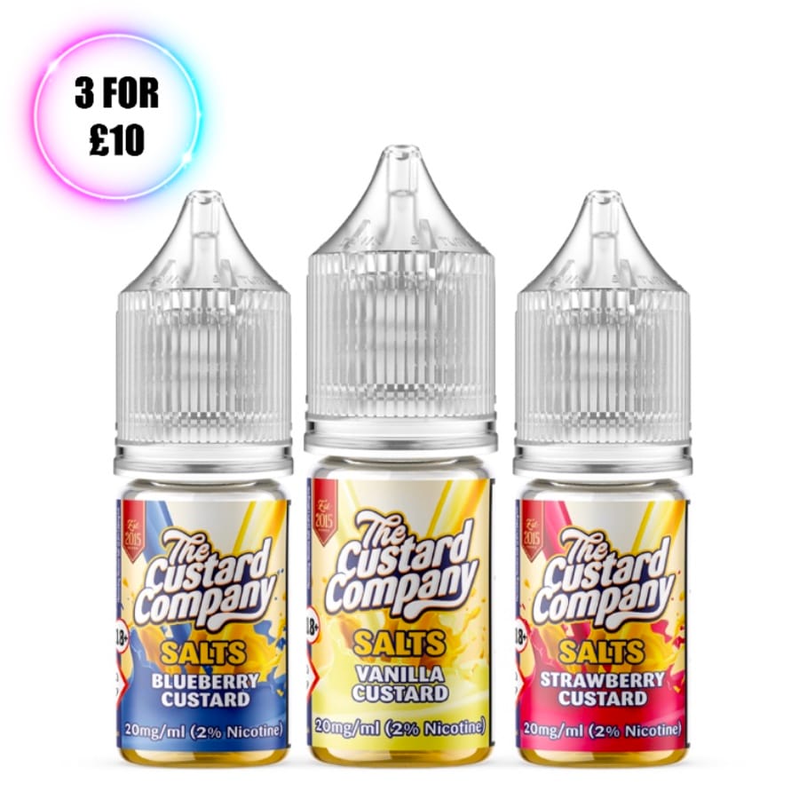 The Custard Company Nic Salts 10ml - Next Day Delivery | Steam Vape